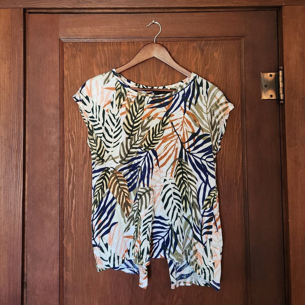 Tahari Linen Blouse